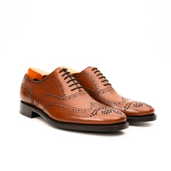 Cognac Wingtip Brogue Oxford DIVINCH