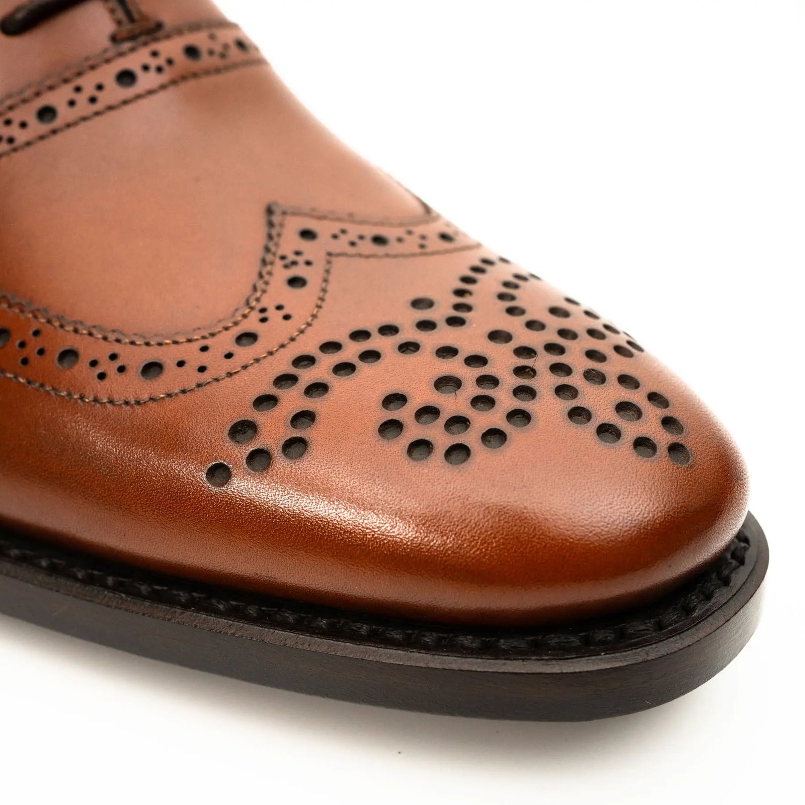 Cognac Wingtip Brogue Oxford DIVINCH