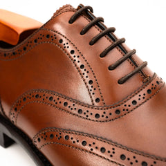 Cognac Wingtip Brogue Oxford DIVINCH