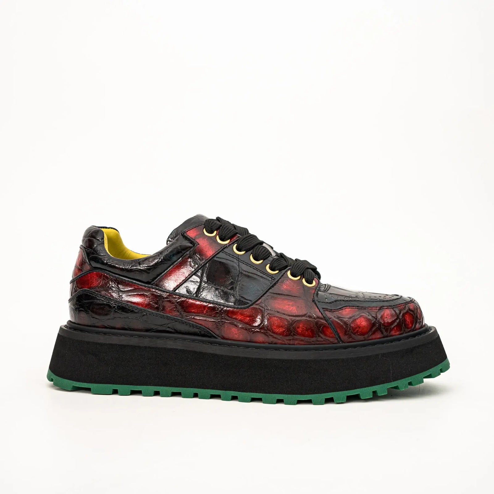 Crimson Crocodile Platform Sneaker DIVINCH