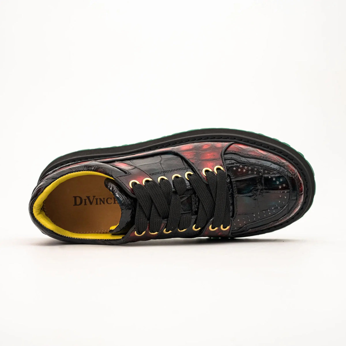 Crimson Crocodile Platform Sneaker DIVINCH