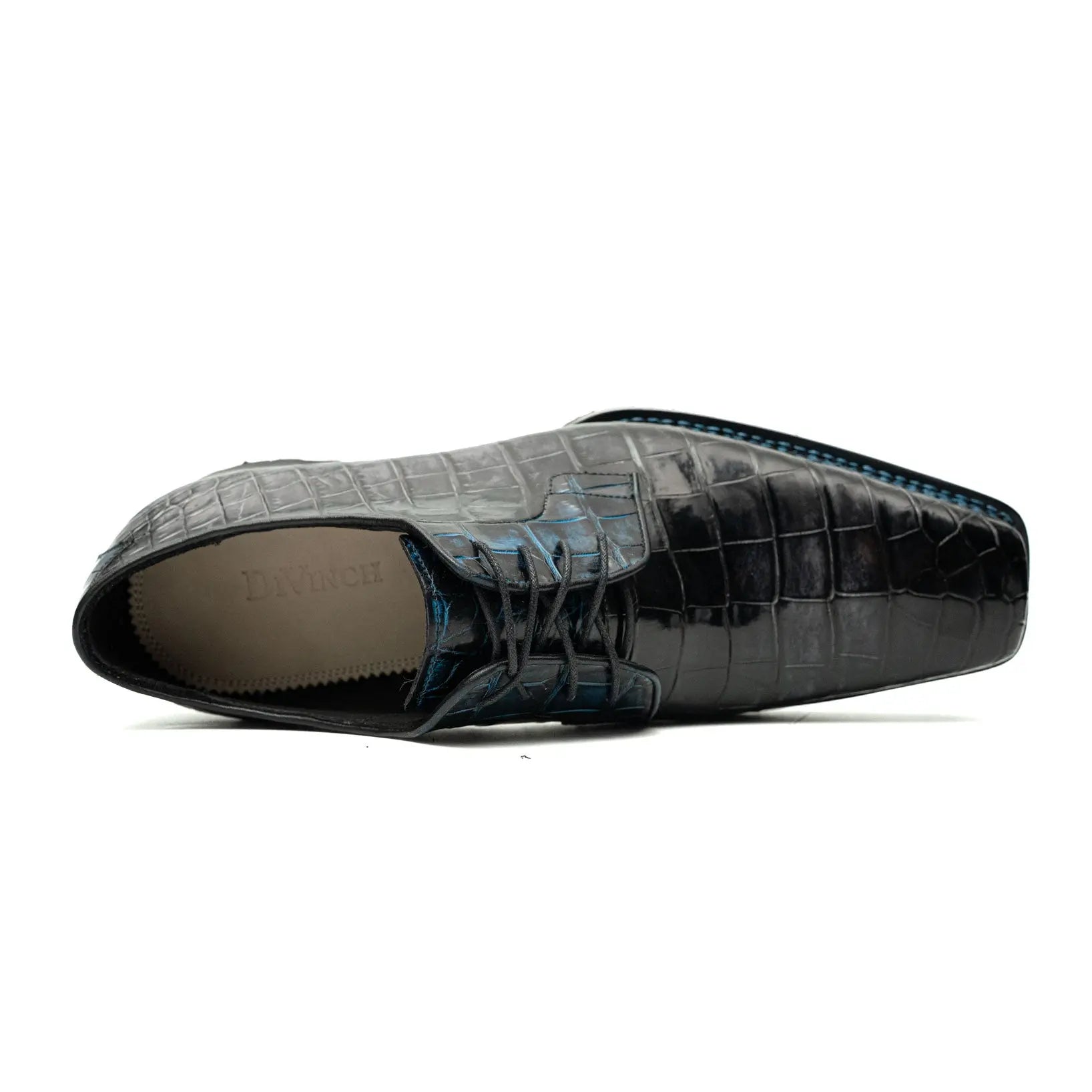 Croc Texture Norwegian Welted Derbies DIVINCH