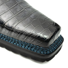 Croc Texture Norwegian Welted Derbies DIVINCH