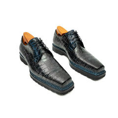 Croc Texture Norwegian Welted Derbies DIVINCH
