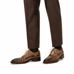 Croc & Jacquard Oxford