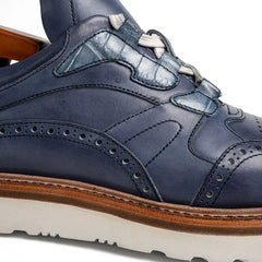 Crocodile Detail Brogue XL Sneakers Divinch