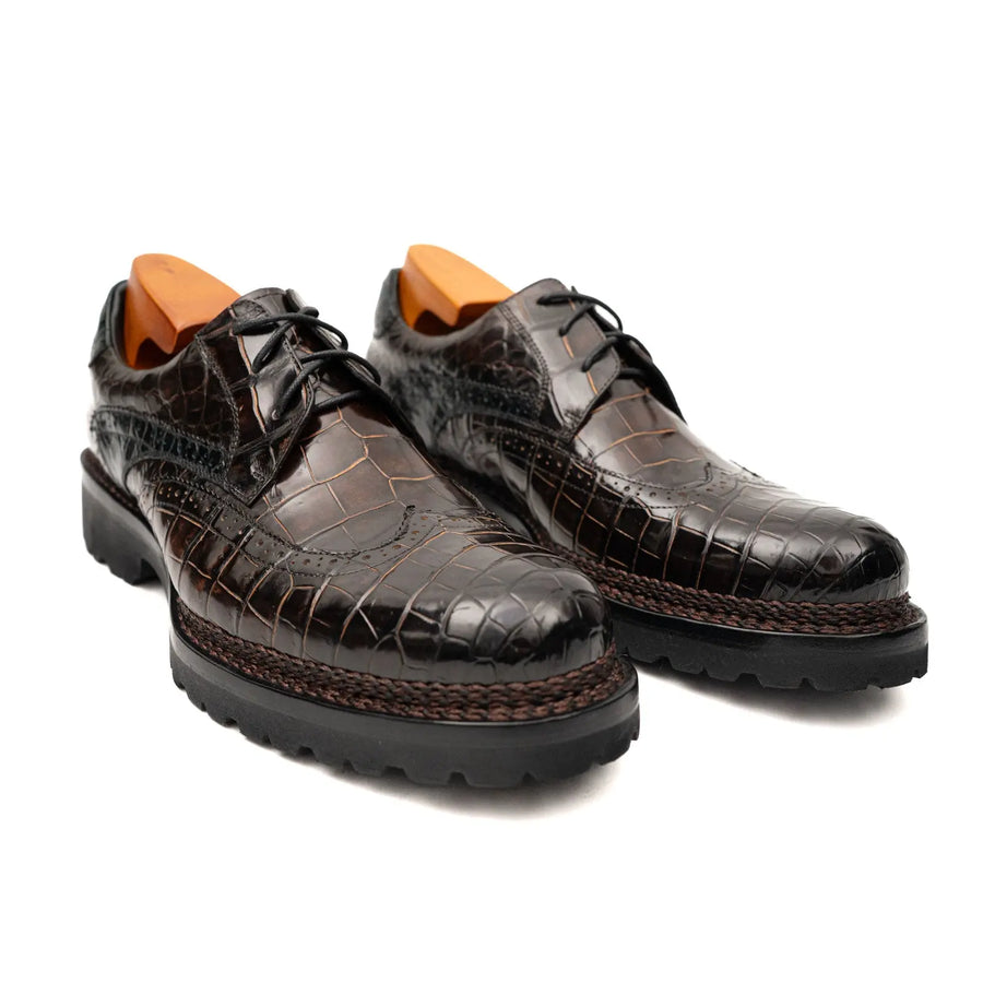 Derby Plataforma Vibram DIVINCH Crocodilo do Nilo