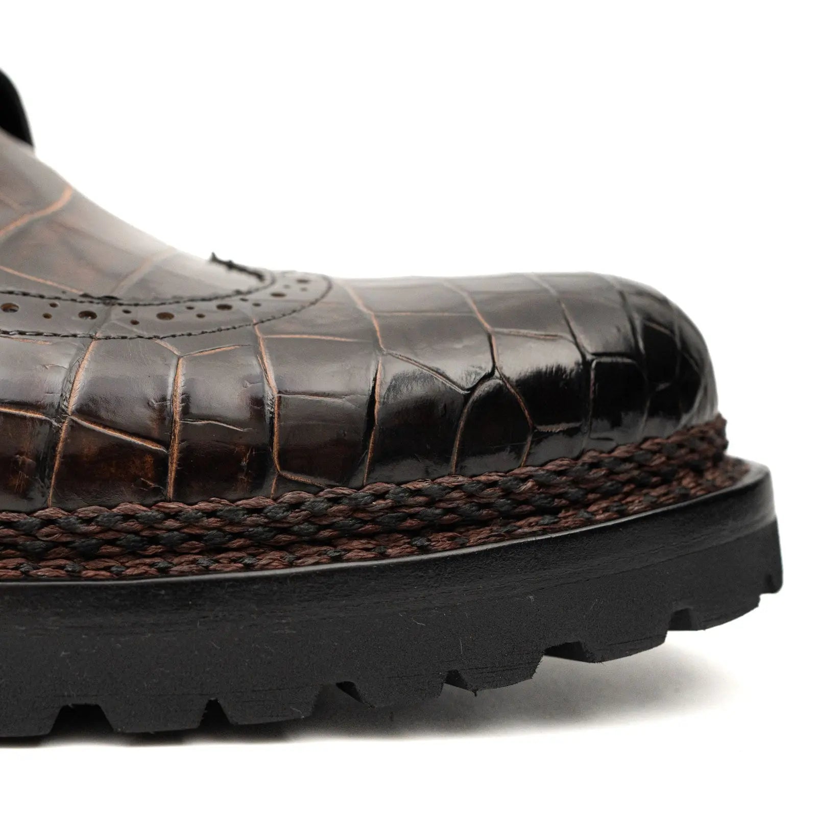 Derby Plataforma Vibram DIVINCH Crocodilo do Nilo