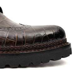 Black Crocodele Norwegian Lug Derby