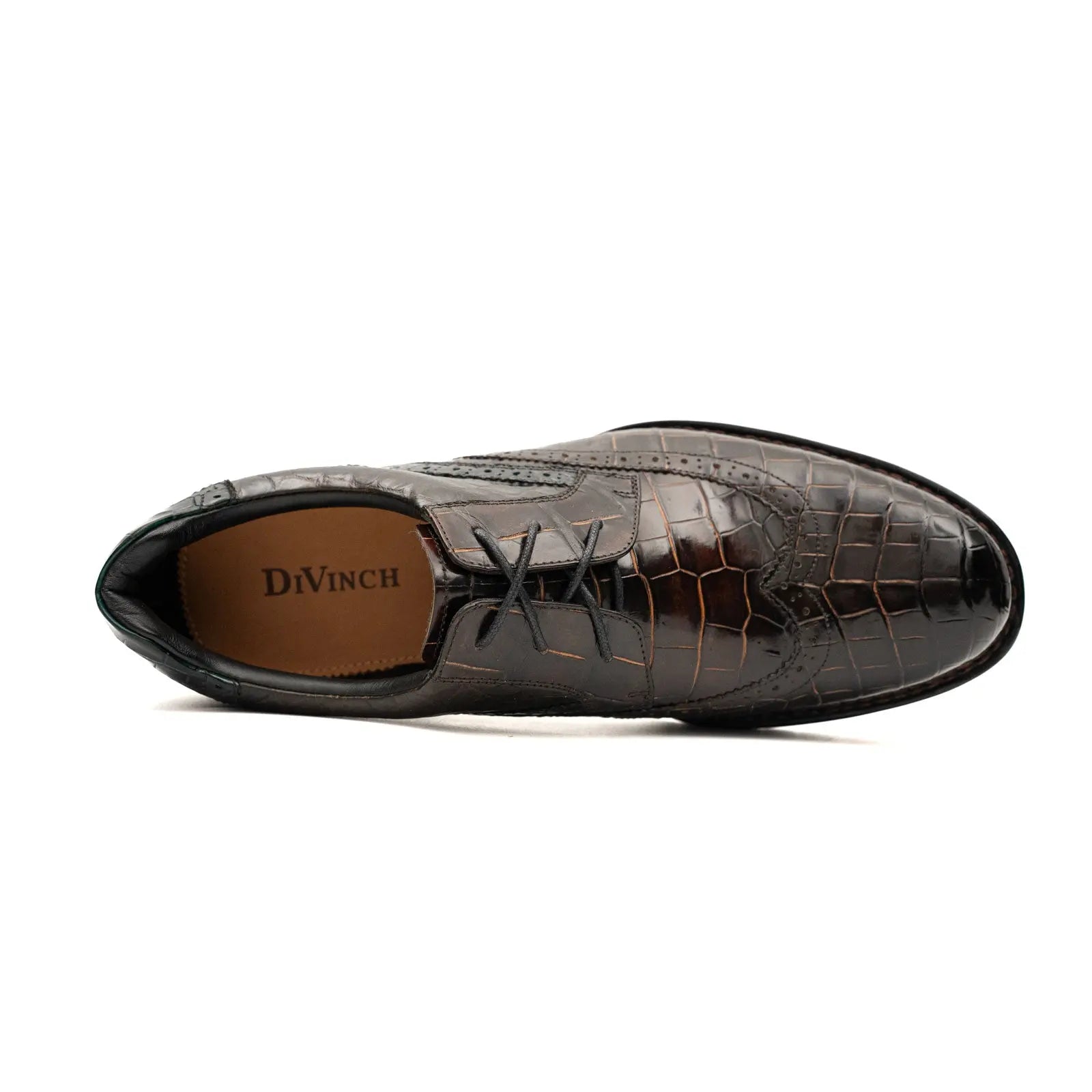 Derby Plataforma Vibram DIVINCH Crocodilo do Nilo