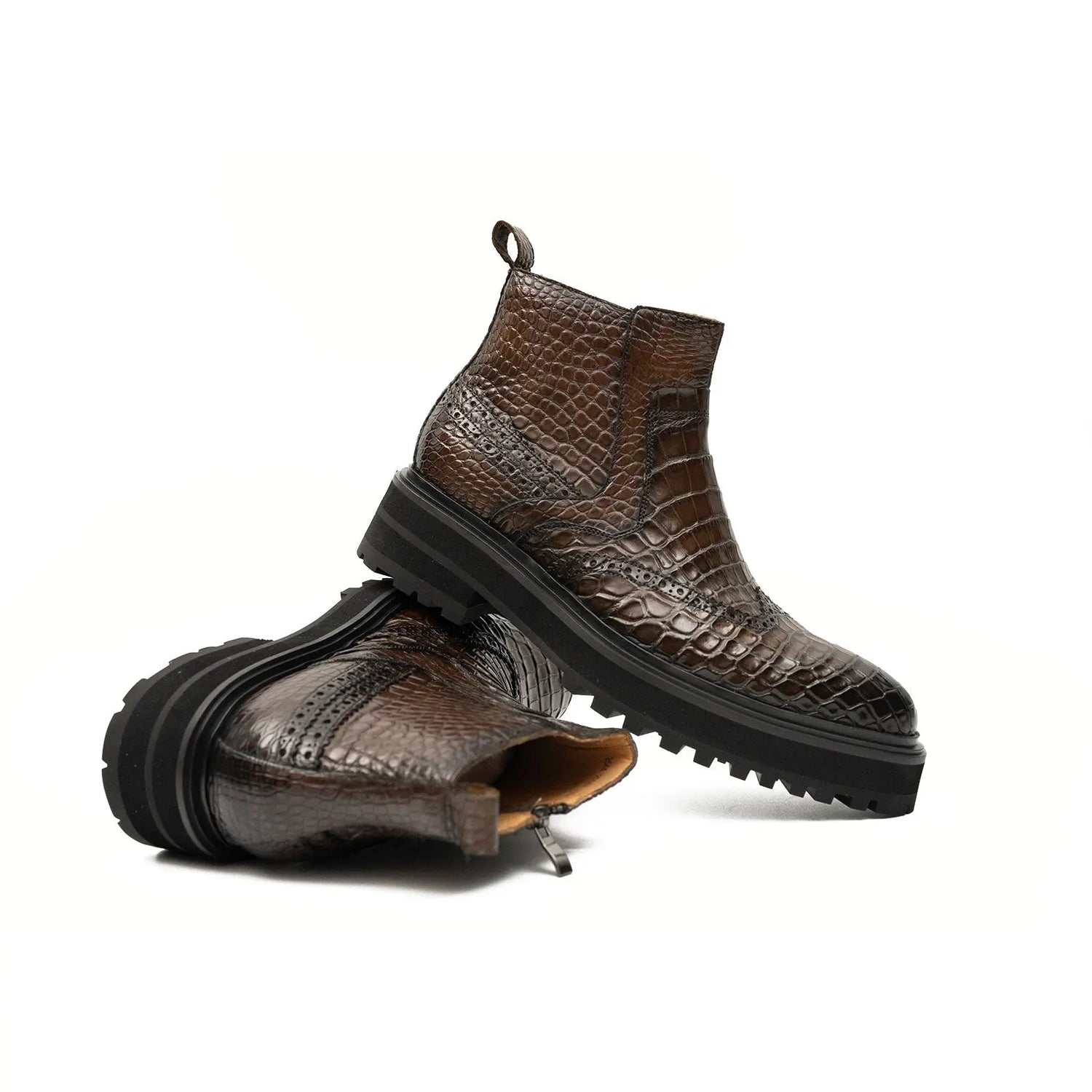 Croc Chunky Sole Chelsea Boots