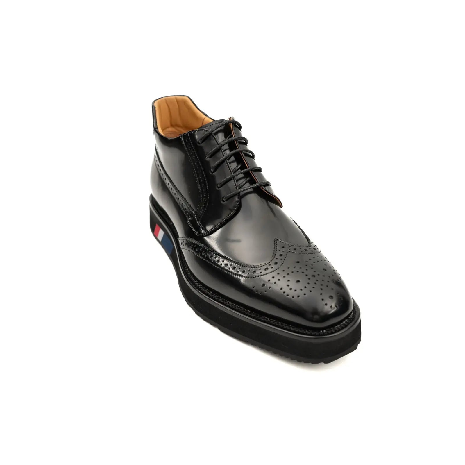 DIVINCH Black Patent Brogue Bootie DIVINCH