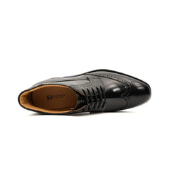 DIVINCH Black Patent Brogue Bootie DIVINCH