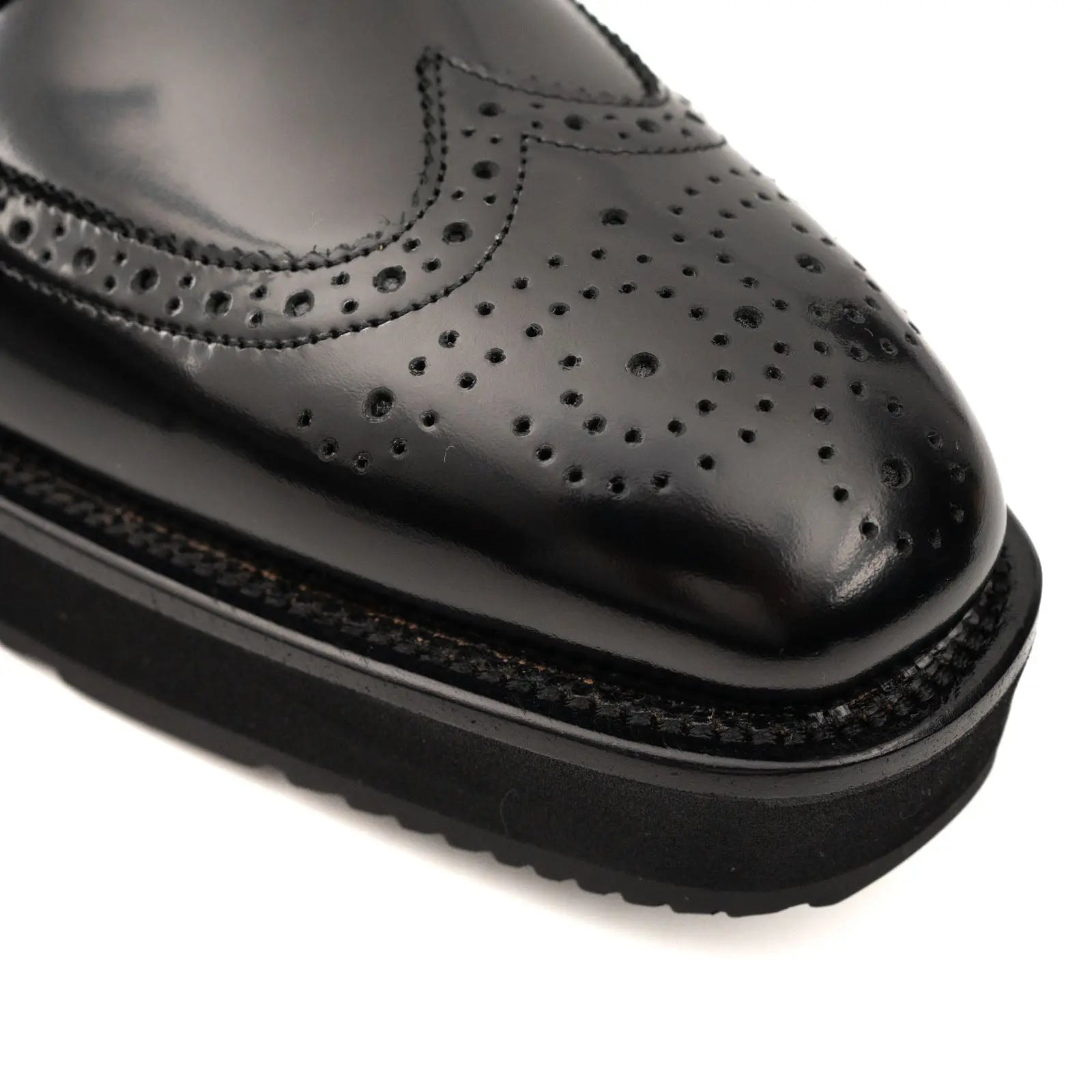 DIVINCH Black Patent Brogue Bootie DIVINCH