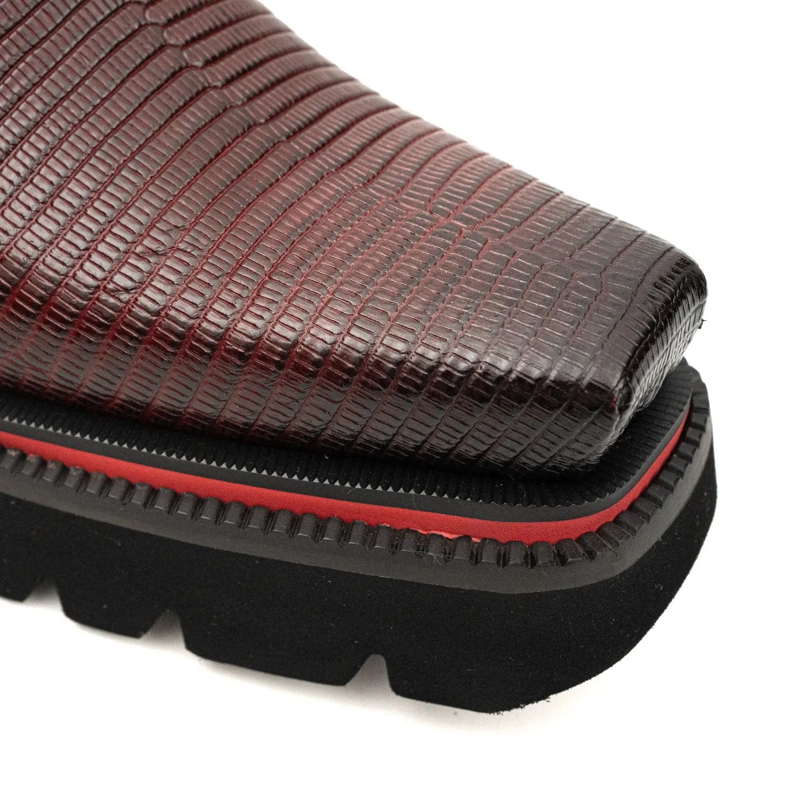 DIVINCH Lizard-Effect Platform Monk Shoe Divinch