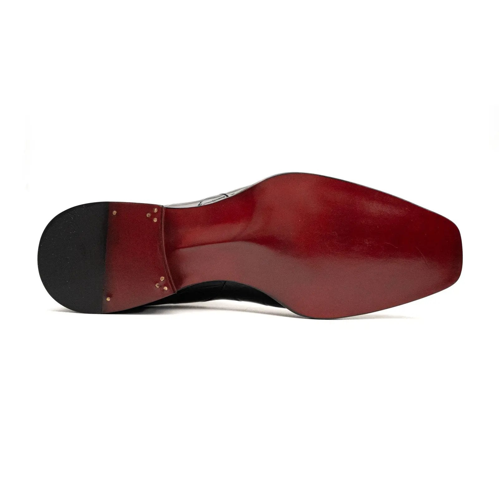 Bottines Chelsea en crocodile noir