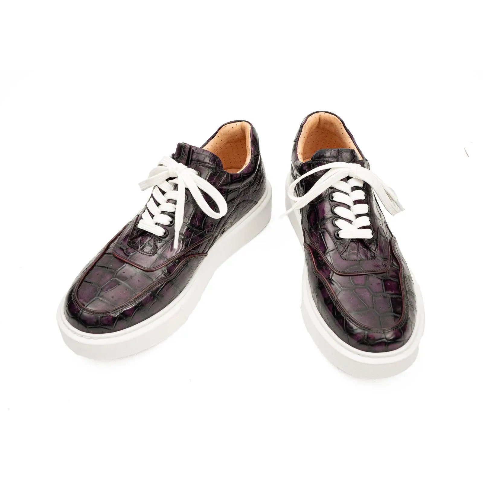 Sneaker Plateforme XL DIVINCH en crocodile du Nil