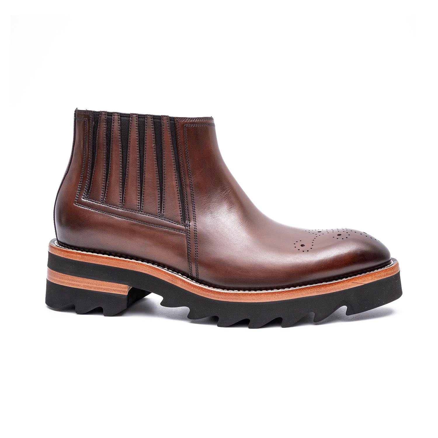 Thick - soled Chelsea Boots Brown