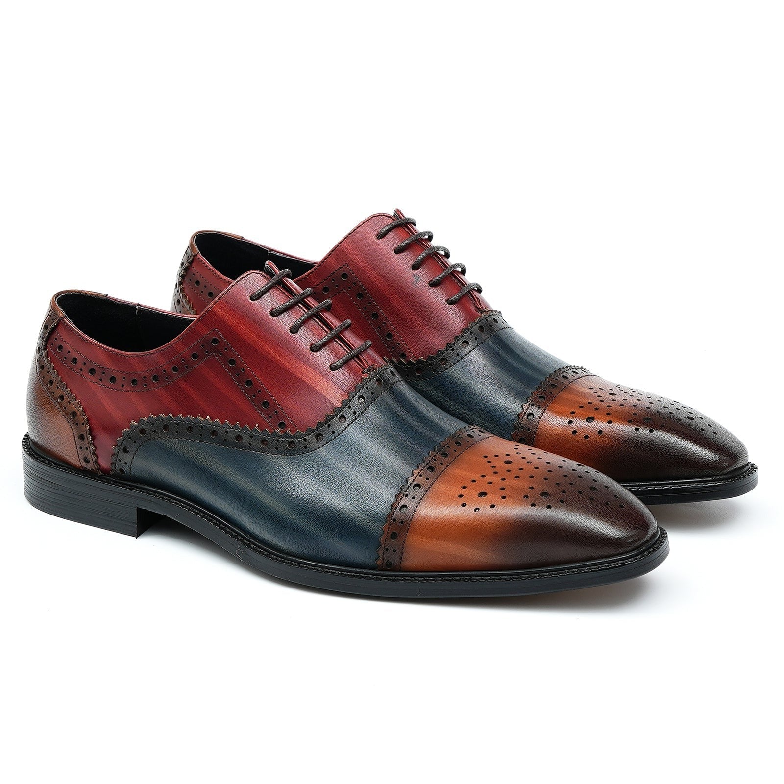 Oxford brogue leather shoes - Divinch