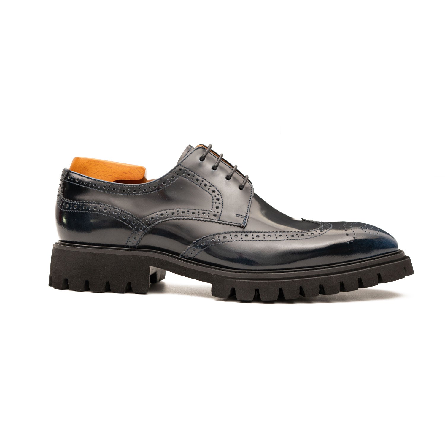 Chaussures derby brogue noires