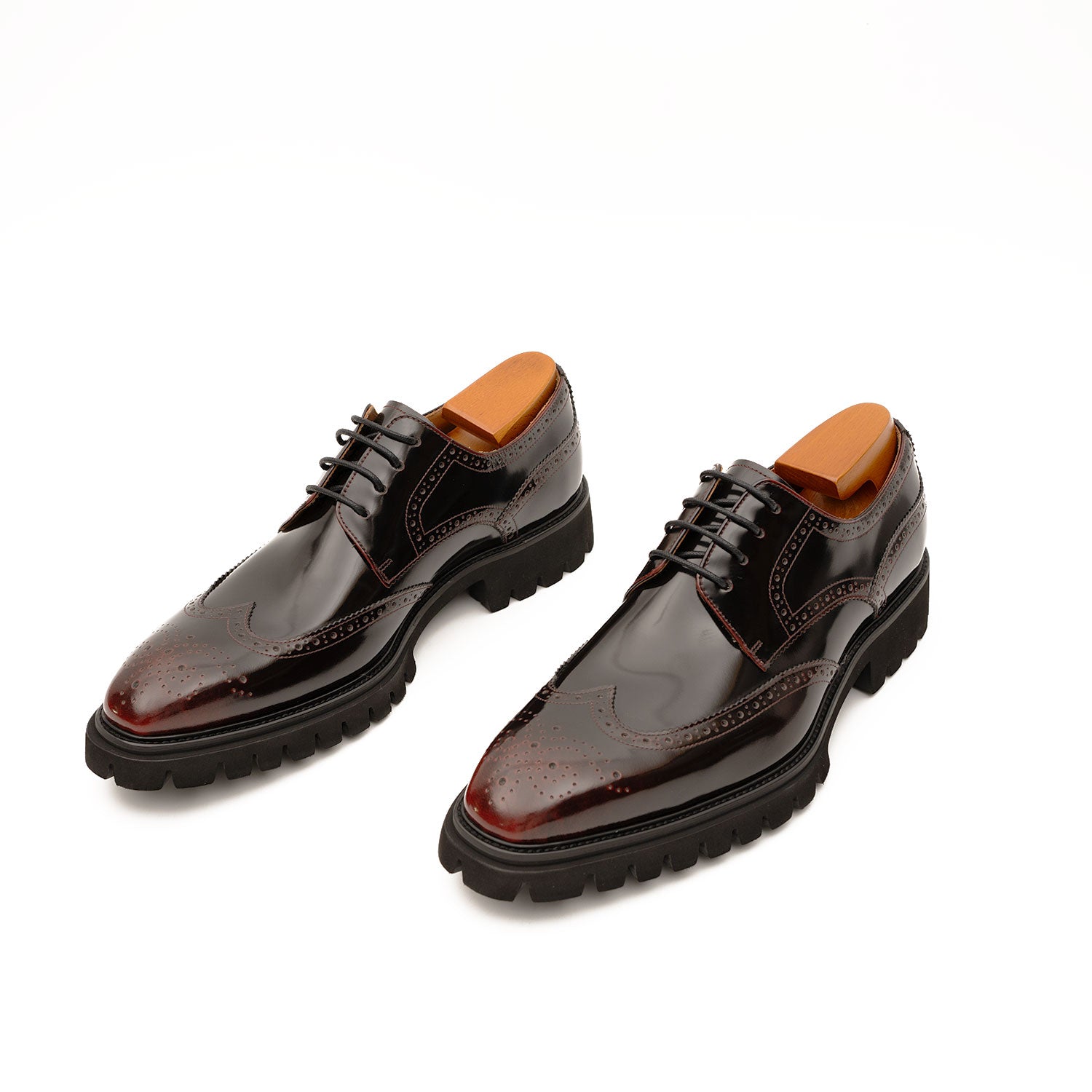 Chaussures derby brogue noires