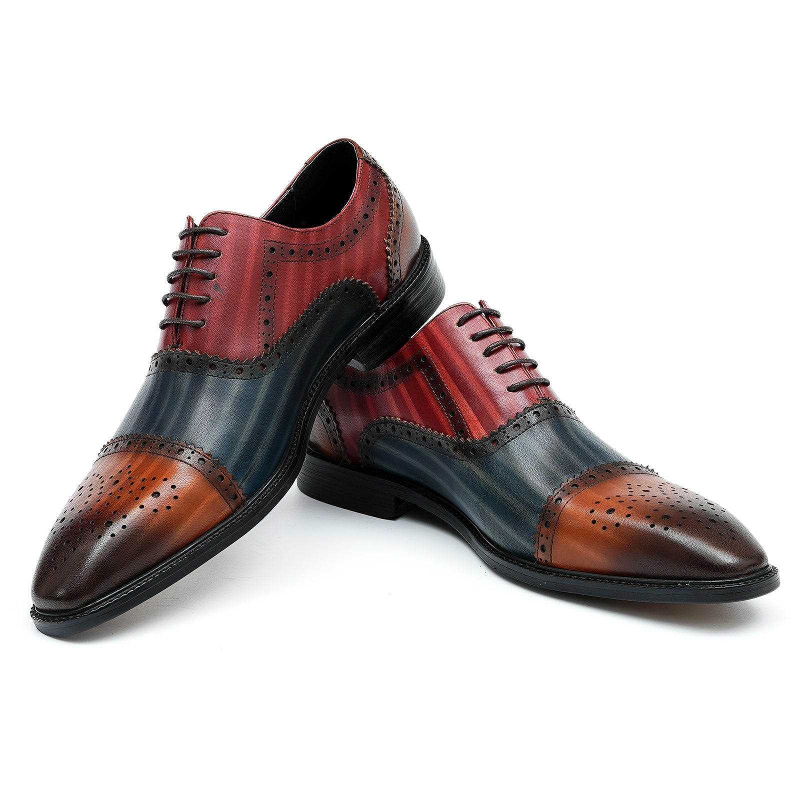 Oxford brogue leather shoes - Divinch