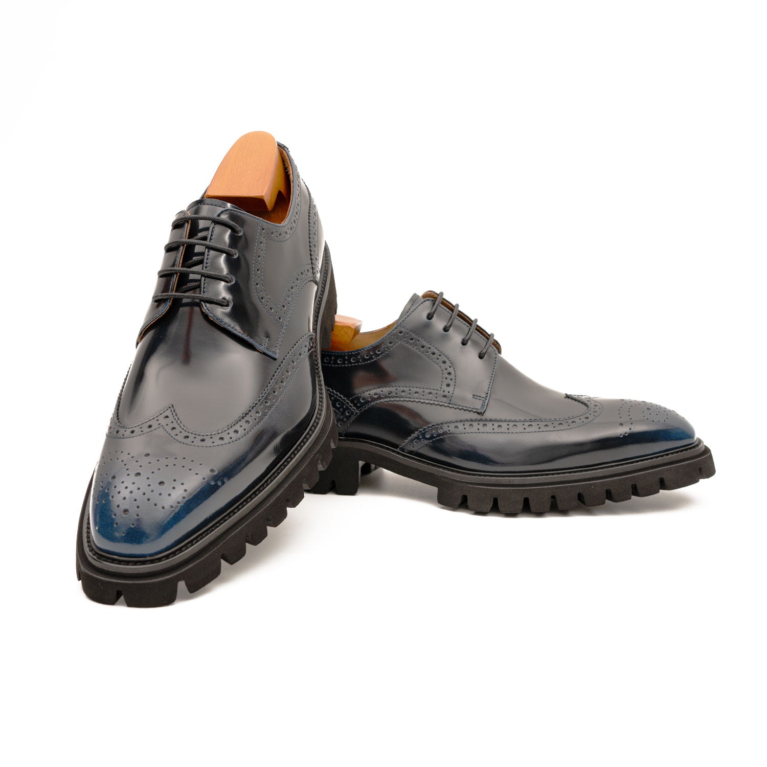 Chaussures derby brogue noires