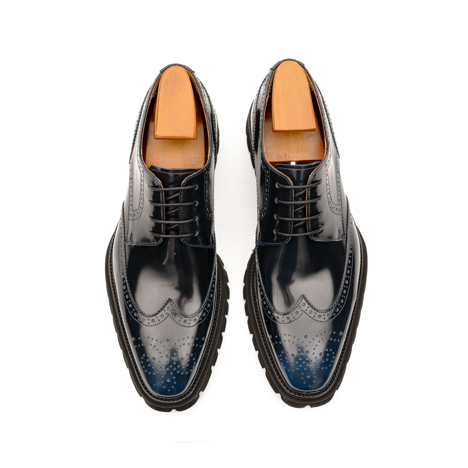 Chaussures derby brogue noires