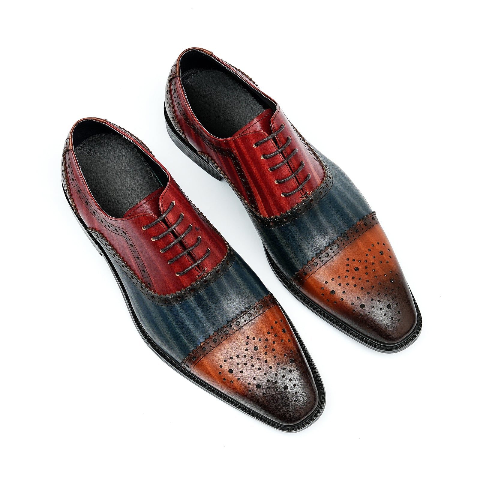 Oxford brogue leather shoes - Divinch