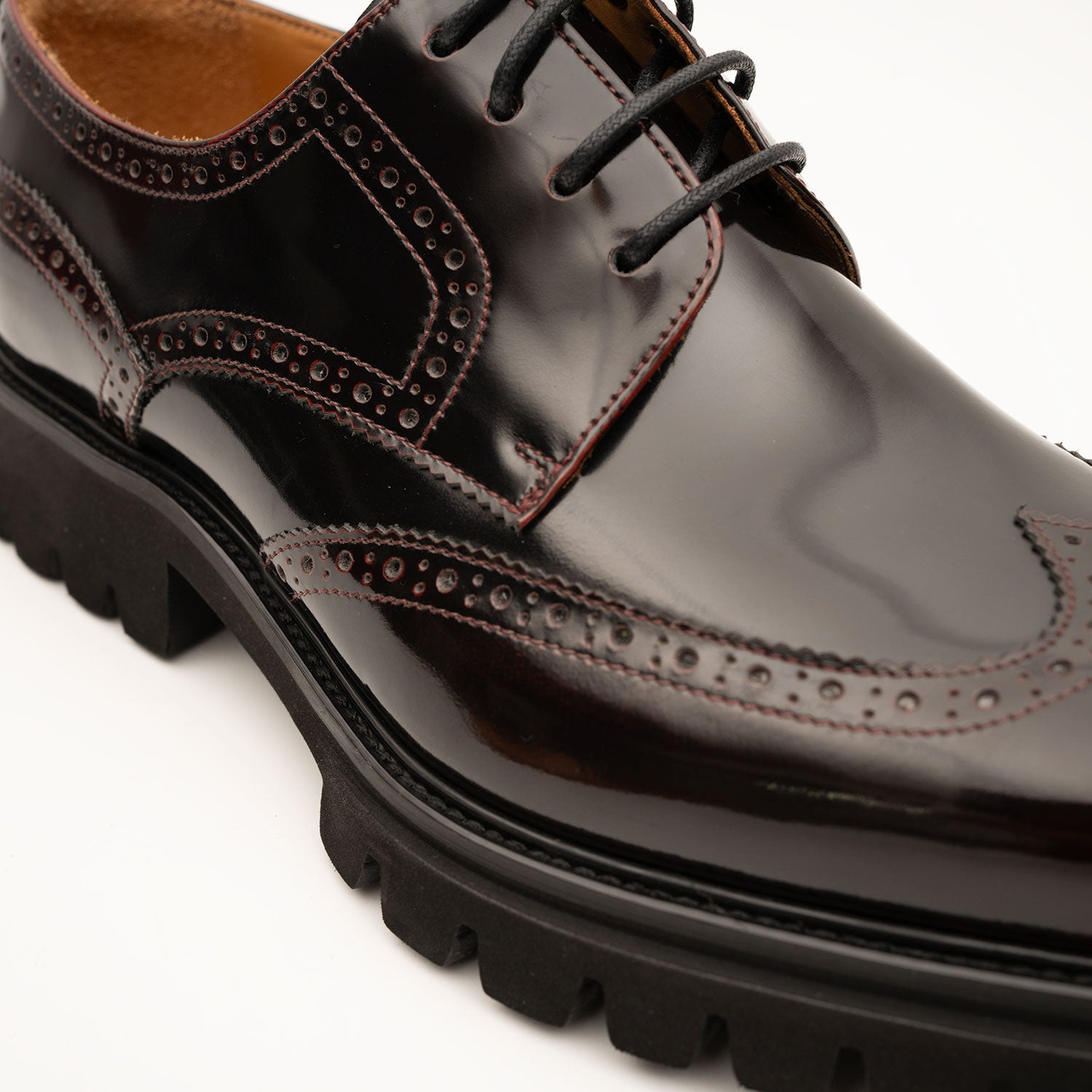 Chaussures derby brogue noires