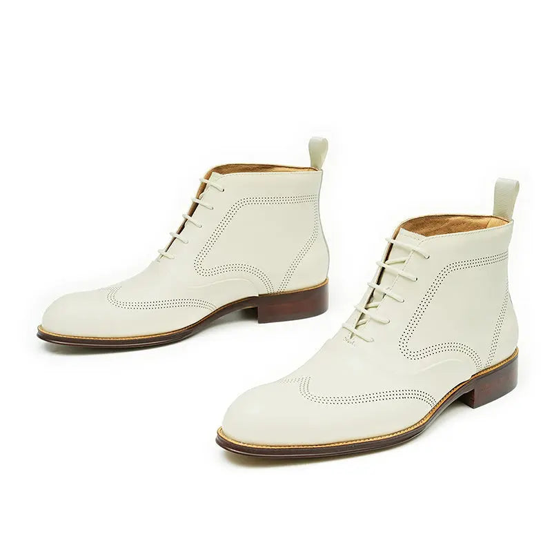 Calfskin Martin Boots D96157 - Divinch