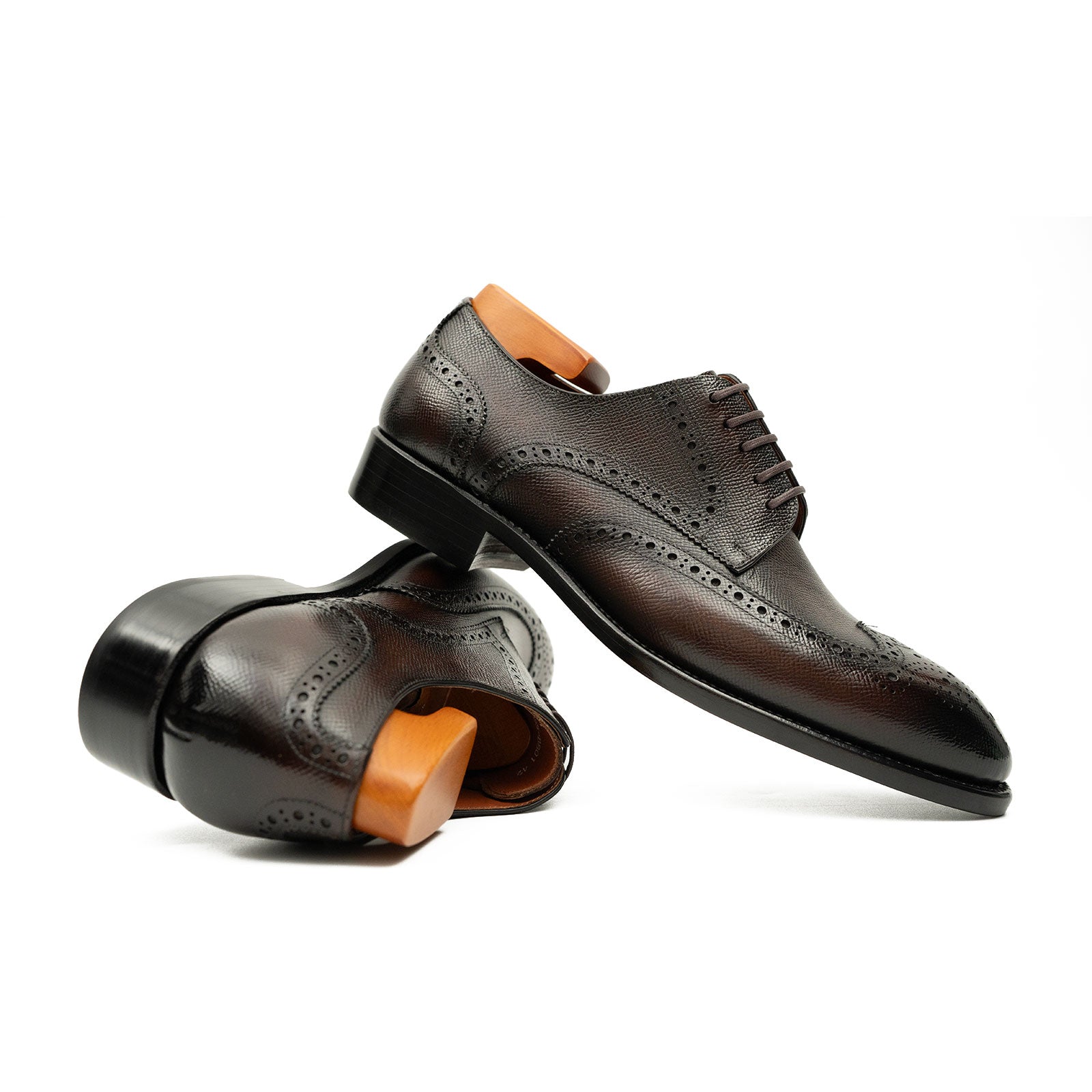 Patentleder Goodyear-Welt-Damenschuhe Braun 
