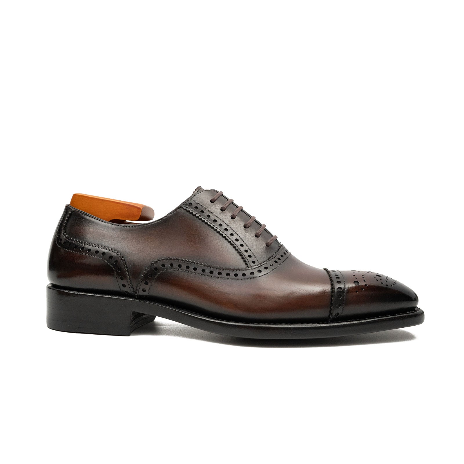 Patentleder Goodyear-Welt-Damenschuhe Braun 