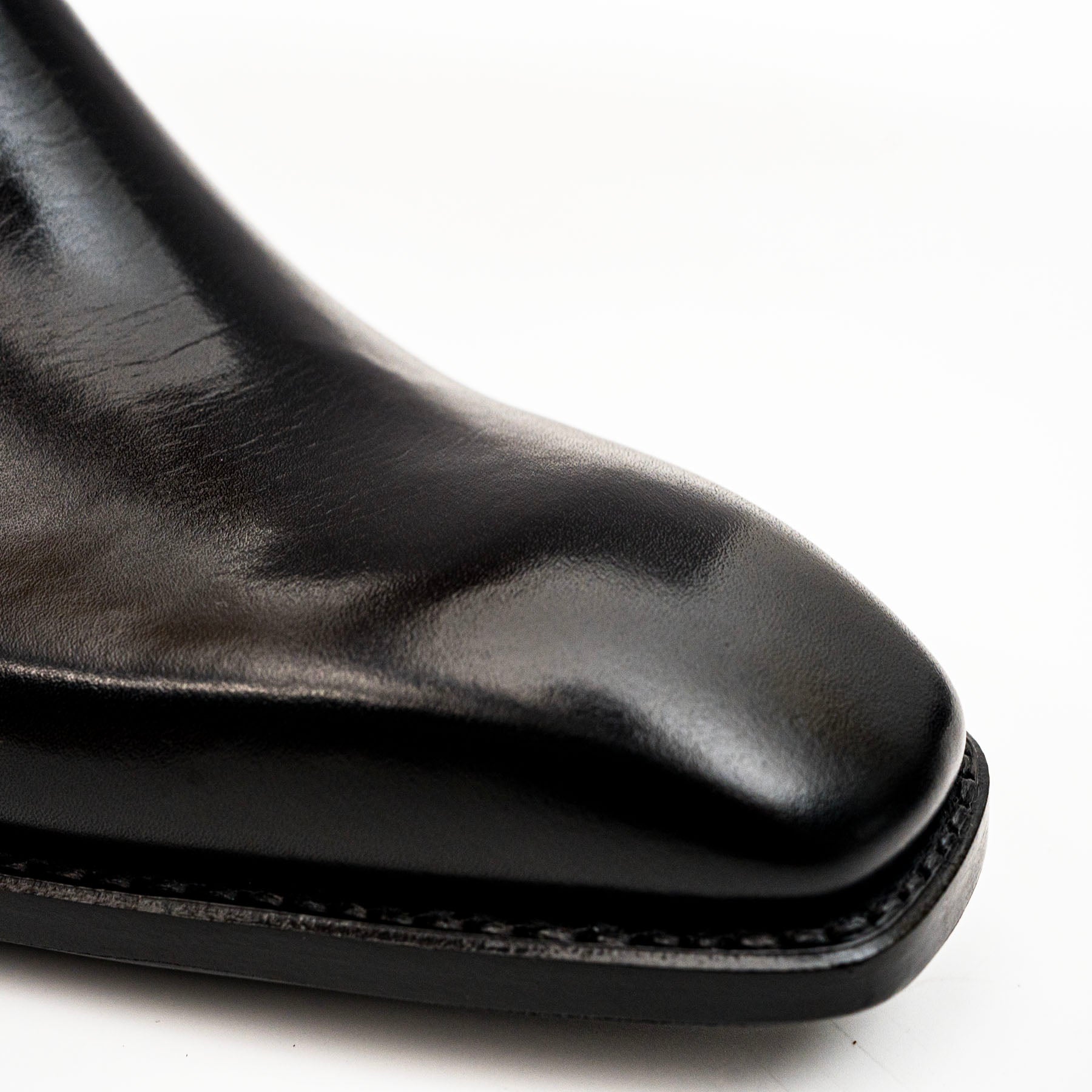 Black Calfskin Monk Strap Boot