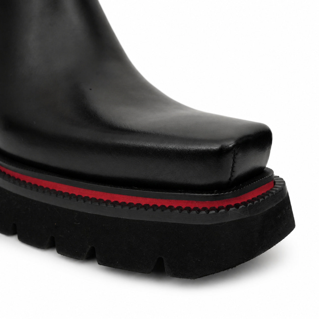 Yeşil Patinalı Platform Deri Spor Ayakkabı