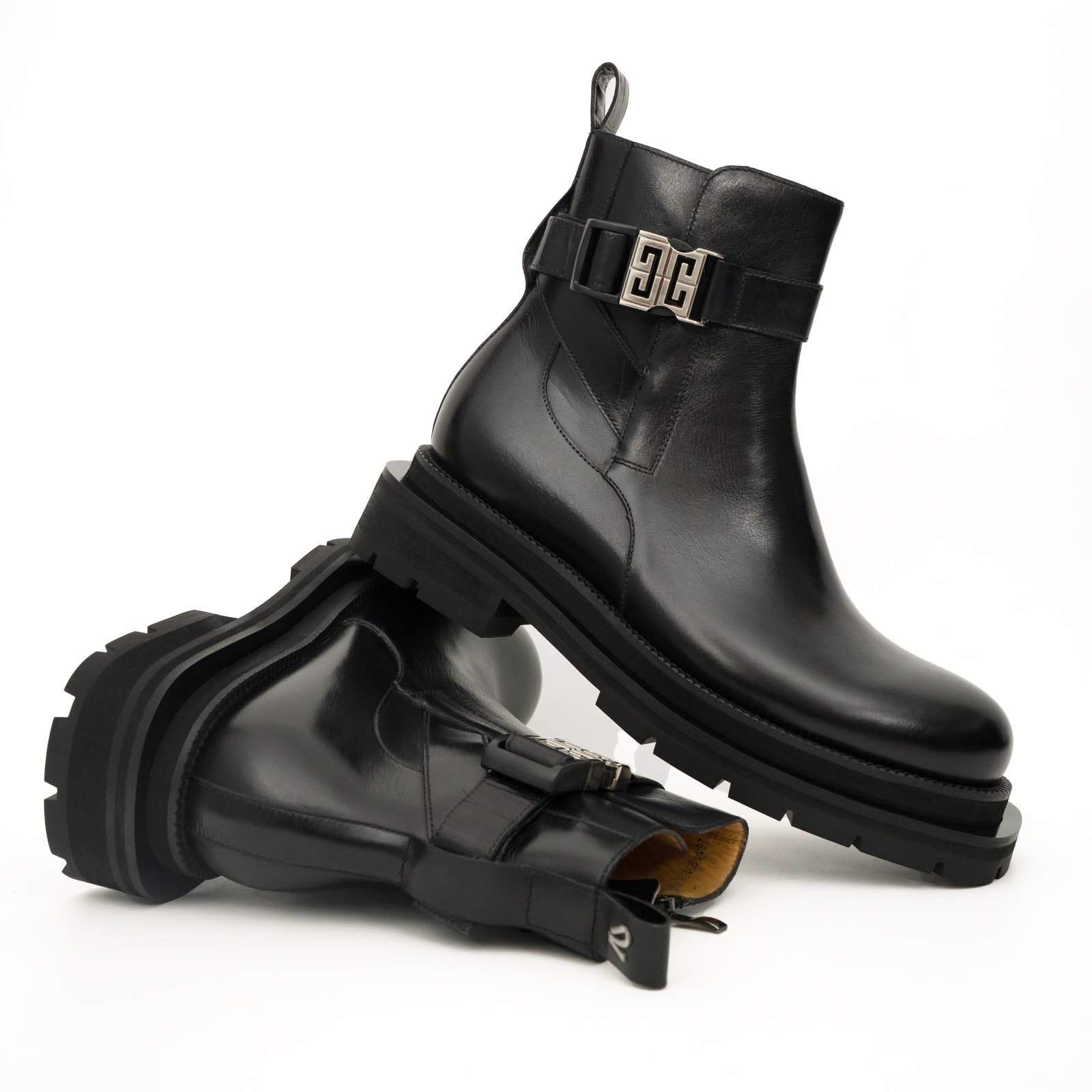 Sneakers Derby con plateau color cognac brunito