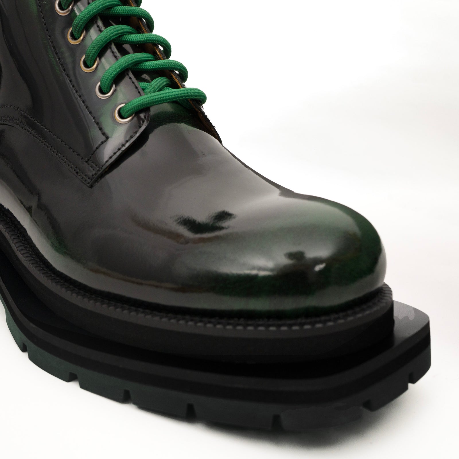 Sneakers Derby con plateau color cognac brunito