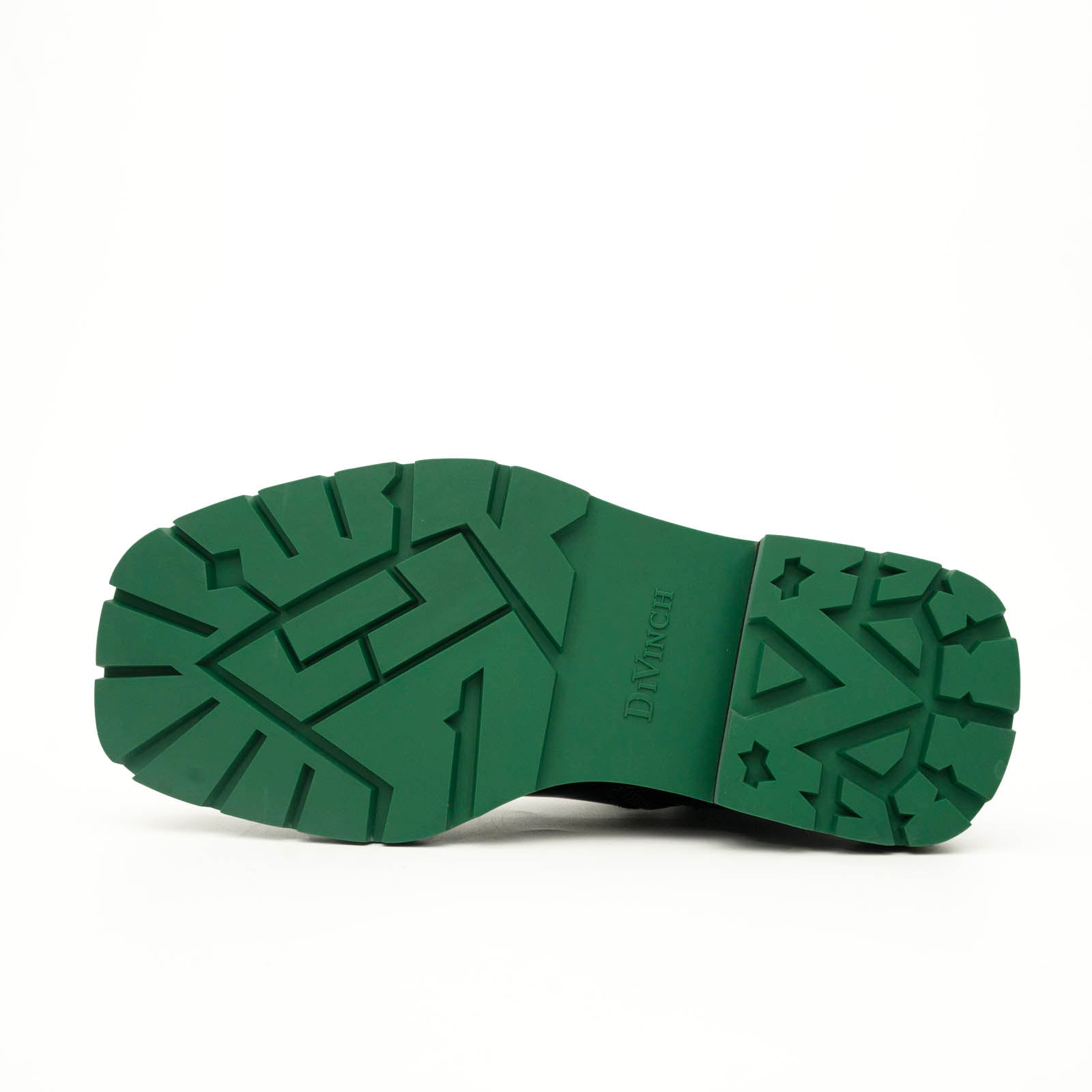 Black Buckle Boots Green Lug Sole