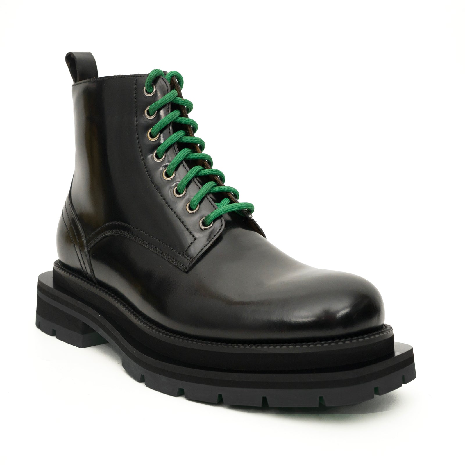 Sneakers Derby con plateau color cognac brunito