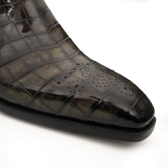 Derby en Crocodile Cognac Norvégien