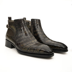 Derby en Crocodile Cognac Norvégien