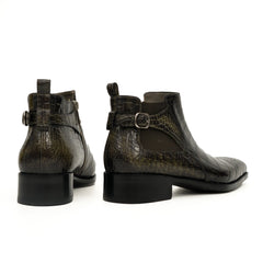 Derby en Crocodile Cognac Norvégien