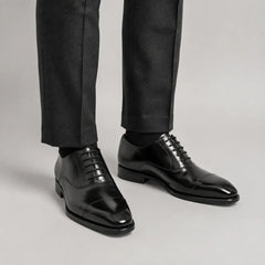 Dark Brown Cap-Toe Oxford on-foot product photo