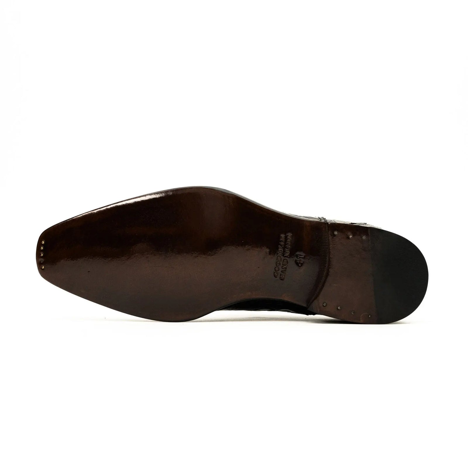 Dark Brown Crocodile Oxford Shoe DIVINCH