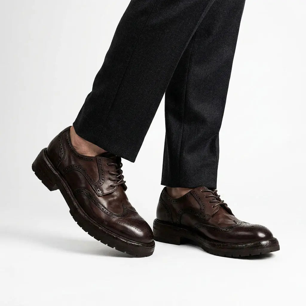Dark Brown Washed Derby