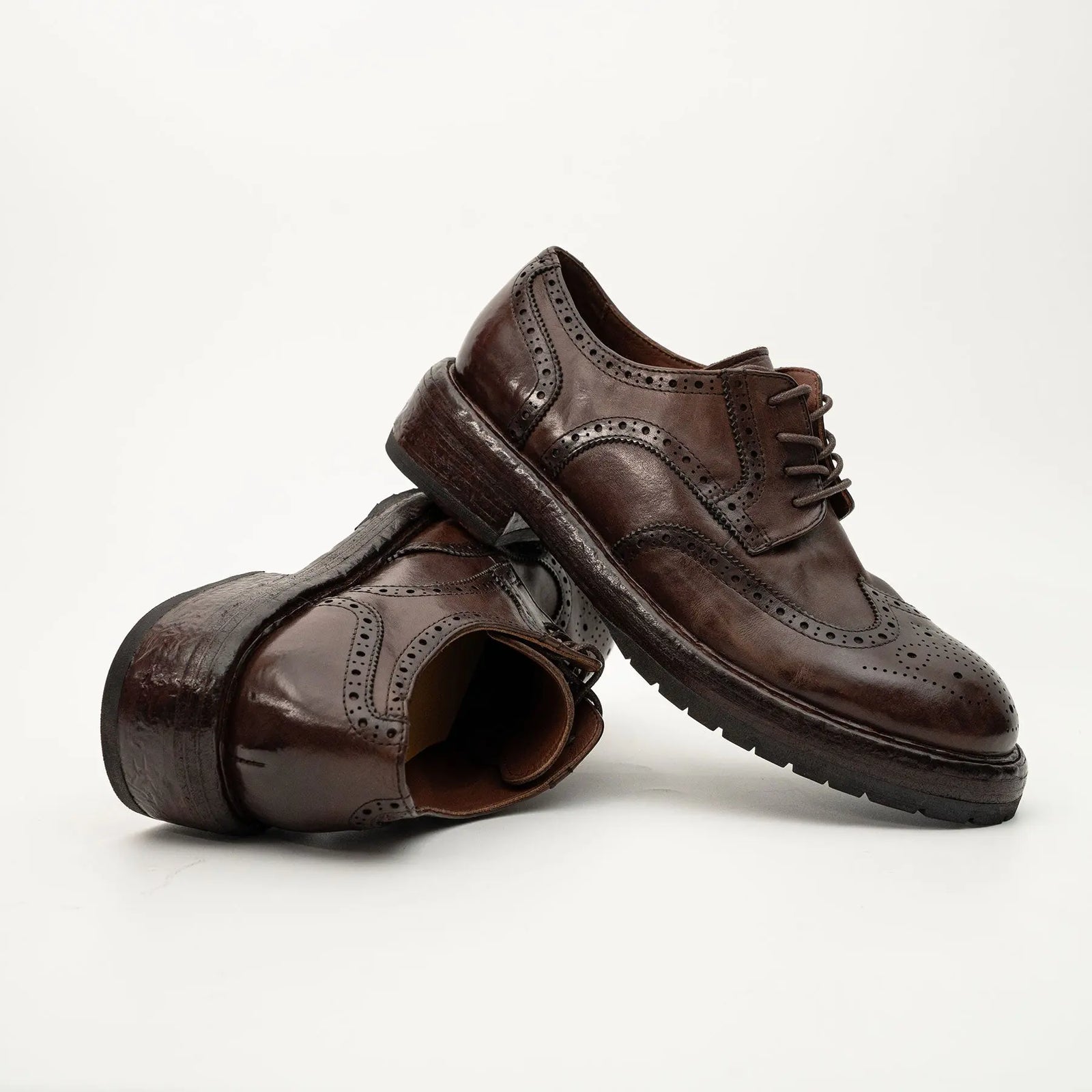 Dark Brown Washed Derby
