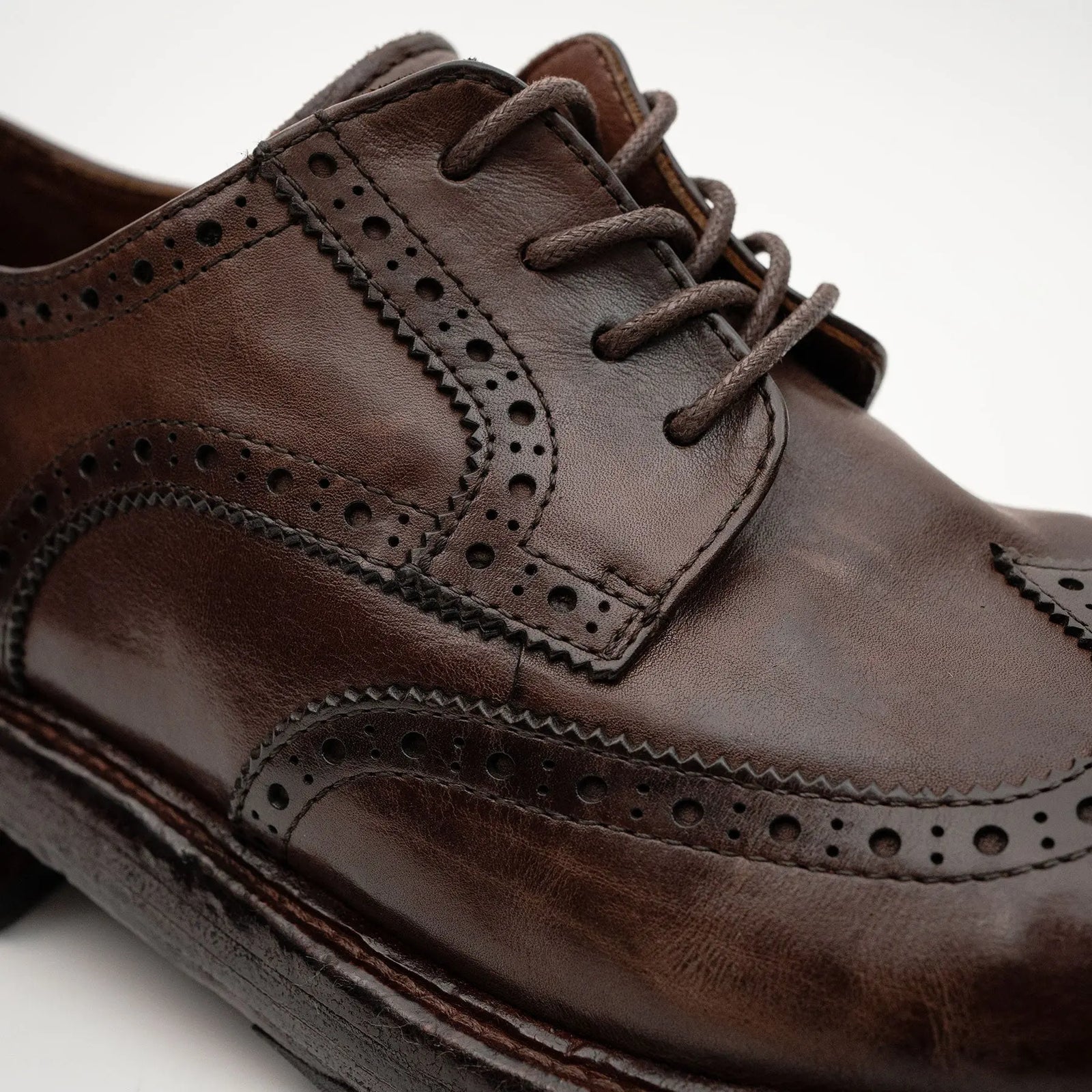 Dark Brown Washed Derby