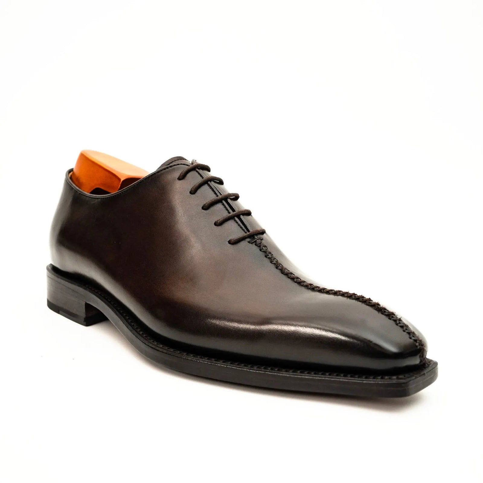 Dark Brown Wholecut Oxford Shoe DIVINCH