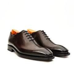 Dark Brown Wholecut Oxford Shoe DIVINCH