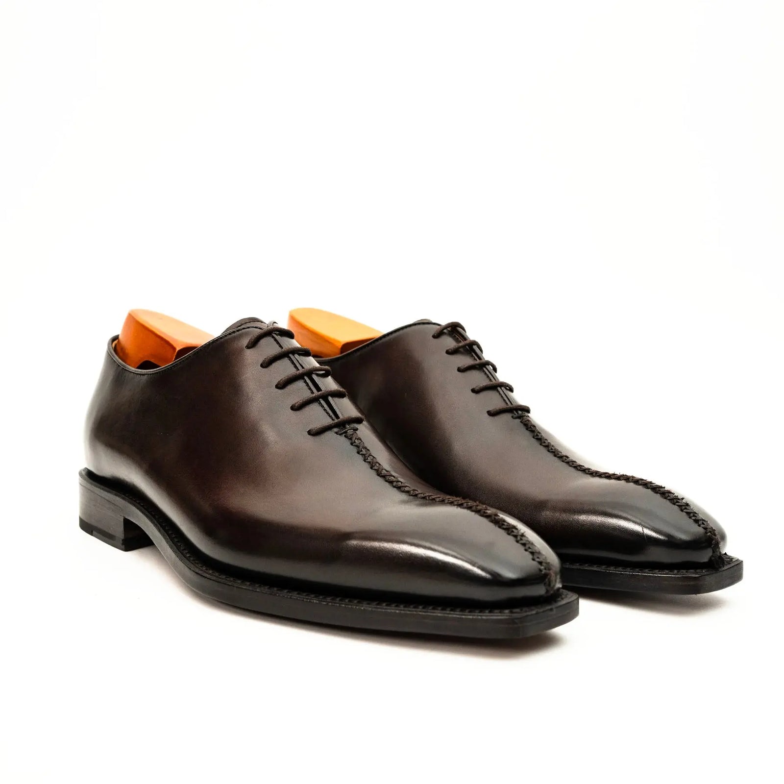 Dark Brown Wholecut Oxford Shoe DIVINCH